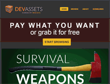 Tablet Screenshot of devassets.com